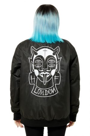 Deem/ON embroidered bomber jacket
