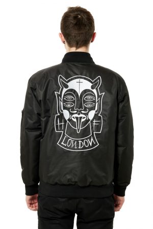 Deem/ON embroidered bomber jacket
